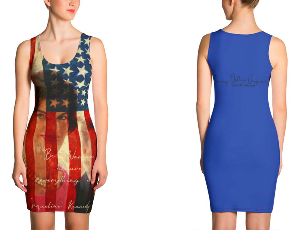 Jackie Dress fron  and back 